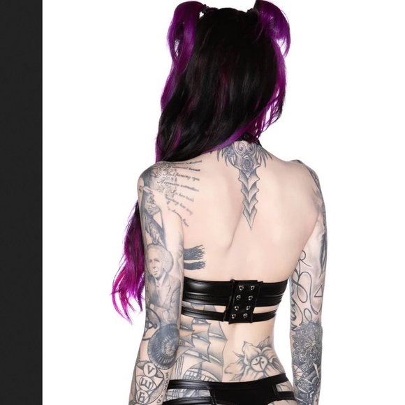 Killstar Raise Hell Cage Bra - Picture 2 of 3